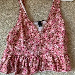 pink flowery tank from forever 21